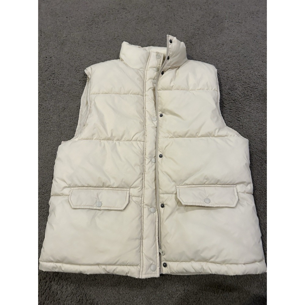 Offline‎ By Aerie Puffer Vest Beige Short Sleeve Size Medium
